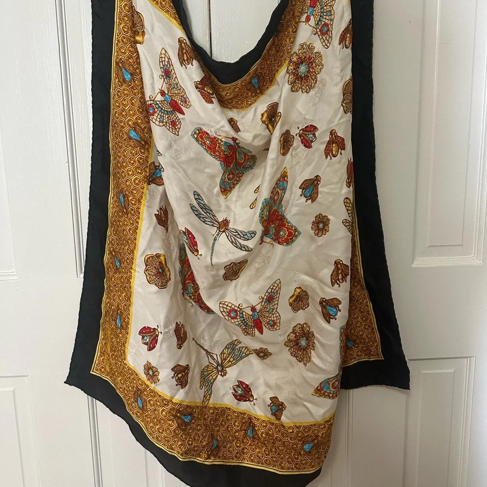 Christian Dior Butterfly/Fire Fly Scarf